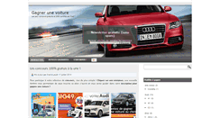 Desktop Screenshot of gagnerunevoiture.eu